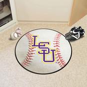 LSU Tigers Baseball Rug - 27in. Diameter - LSU Primary Logo - Brown, 41213