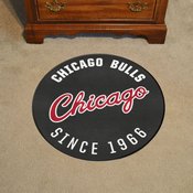 Chicago Bulls Roundel Rug - 27in. Diameter - Bull Head Primary Logo, 41369