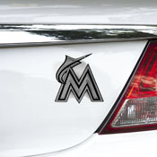 Miami Marlins Molded Chrome Plastic Emblem, 60220