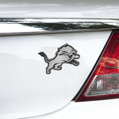 Detroit Lions Molded Chrome Plastic Emblem, 60268
