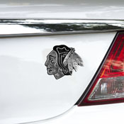 Chicago Blackhawks Molded Chrome Plastic Emblem, 60295