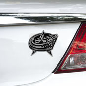 Columbus Blue Jackets Molded Chrome Plastic Emblem, 60297