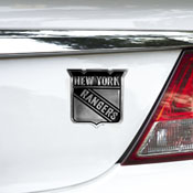 New York Rangers Molded Chrome Plastic Emblem, 60308
