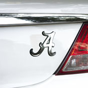 Alabama Crimson Tide Molded Chrome Plastic Emblem, 60325