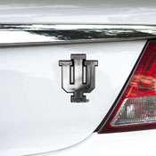 Indiana Hooisers Molded Chrome Plastic Emblem, 60344