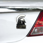 Michigan State Spartans Molded Chrome Plastic Emblem, 60356