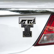 Texas Tech Red Raiders Molded Chrome Plastic Emblem, 60380