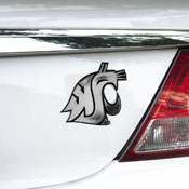 Washington State Cougars Molded Chrome Plastic Emblem, 60387