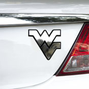 West Virginia Mountaineers Molded Chrome Plastic Emblem, 60388