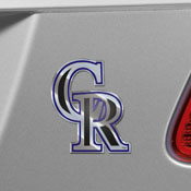 MLB - Colorado Rockies Embossed Color Emblem 3.25 x 3.25 - 