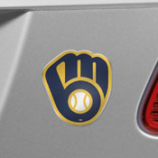 Milwaukee Brewers Heavy Duty Aluminum Embossed Color Emblem, 60409