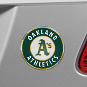 Oakland Athletics Heavy Duty Aluminum Embossed Color Emblem, 60413