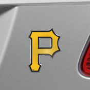 Pittsburgh Pirates Heavy Duty Aluminum Embossed Color Emblem, 60415