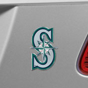 Seattle Mariners Heavy Duty Aluminum Embossed Color Emblem, 60418