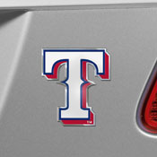 Texas Rangers Heavy Duty Aluminum Embossed Color Emblem, 60421