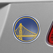 Golden State Warriors Heavy Duty Aluminum Embossed Color Emblem, 60430