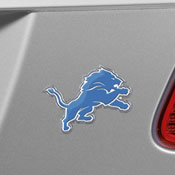 Detroit Lions Heavy Duty Aluminum Embossed Color Emblem, 60455