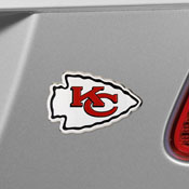 Kansas City Chiefs Heavy Duty Aluminum Embossed Color Emblem, 60459