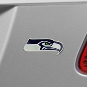 NFL - Seattle Seahawks Embossed Color Emblem 3.25 x 3.25 - 