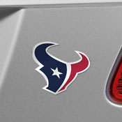 Houston Texans Heavy Duty Aluminum Embossed Color Emblem, 60476