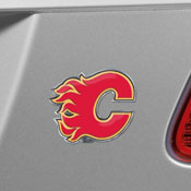 Calgary Flames Heavy Duty Aluminum Embossed Color Emblem, 60480
