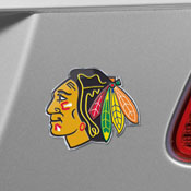 Chicago Blackhawks Heavy Duty Aluminum Embossed Color Emblem, 60482
