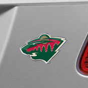 Minnesota Wild Heavy Duty Aluminum Embossed Color Emblem, 60490