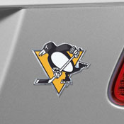 Pittsburgh Penguins Heavy Duty Aluminum Embossed Color Emblem, 60499