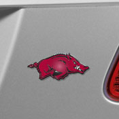 Arkansas Razorbacks Heavy Duty Aluminum Embossed Color Emblem, 60514