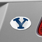 BYU Cougars Heavy Duty Aluminum Embossed Color Emblem, 60516