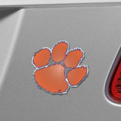 Clemson Tigers Heavy Duty Aluminum Embossed Color Emblem, 60518