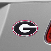 Georgia Bulldogs Heavy Duty Aluminum Embossed Color Emblem, 60523