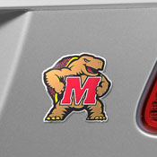 University of Maryland Embossed Color Emblem 3.25 x 3.25 - "M & Turtle" Logo, 60535