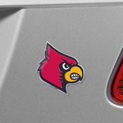 Louisville Cardinals Heavy Duty Aluminum Embossed Color Emblem, 60536