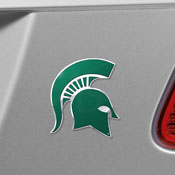 Michigan State Spartans Heavy Duty Aluminum Embossed Color Emblem, 60540