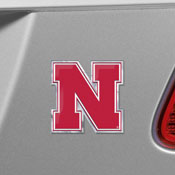 University of Nebraska Embossed Color Emblem 3.25 x 3.25 - 