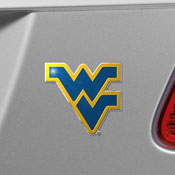 West Virginia Mountaineers Heavy Duty Aluminum Embossed Color Emblem, 60573