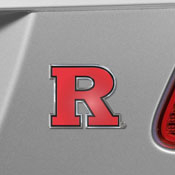 Rutgers Scarlett Knights Heavy Duty Aluminum Embossed Color Emblem, 60579