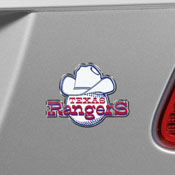Texas Rangers Heavy Duty Aluminum Embossed Color Emblem - Alternate, 60587
