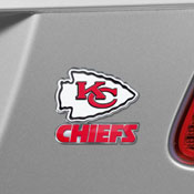 Kansas City Chiefs Heavy Duty Aluminum Embossed Color Emblem - Alternate, 60602