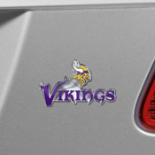 Minnesota Vikings Heavy Duty Aluminum Embossed Color Emblem - Alternate, 60604