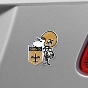 New Orleans Saints Heavy Duty Aluminum Embossed Color Emblem - Alternate Sir Saint, 60607