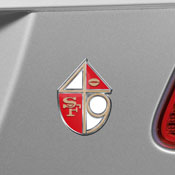 San Francisco 49ers Heavy Duty Aluminum Embossed Color Emblem - Alternate, 60615