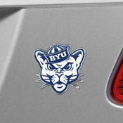 BYU Cougars Heavy Duty Aluminum Embossed Color Emblem - Alternate, 60629