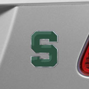 Michigan State Spartans Heavy Duty Aluminum Embossed Color Emblem - Alternate, 60643
