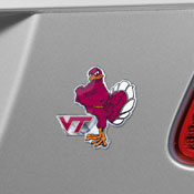 Virginia Tech Hokies Heavy Duty Aluminum Embossed Color Emblem - Alternate, 60665