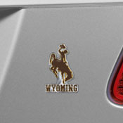 Wyoming Cowboys Heavy Duty Aluminum Embossed Color Emblem - Alternate, 60669