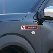 Louisville Cardinals 2 Piece Heavy Duty Aluminum Embossed Truck Emblem Set, 60837