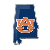 Auburn Tigers Team State Aluminum Embossed Emblem, 60857