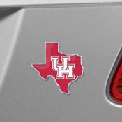 Houston Cougars Team State Aluminum Embossed Emblem, 60864